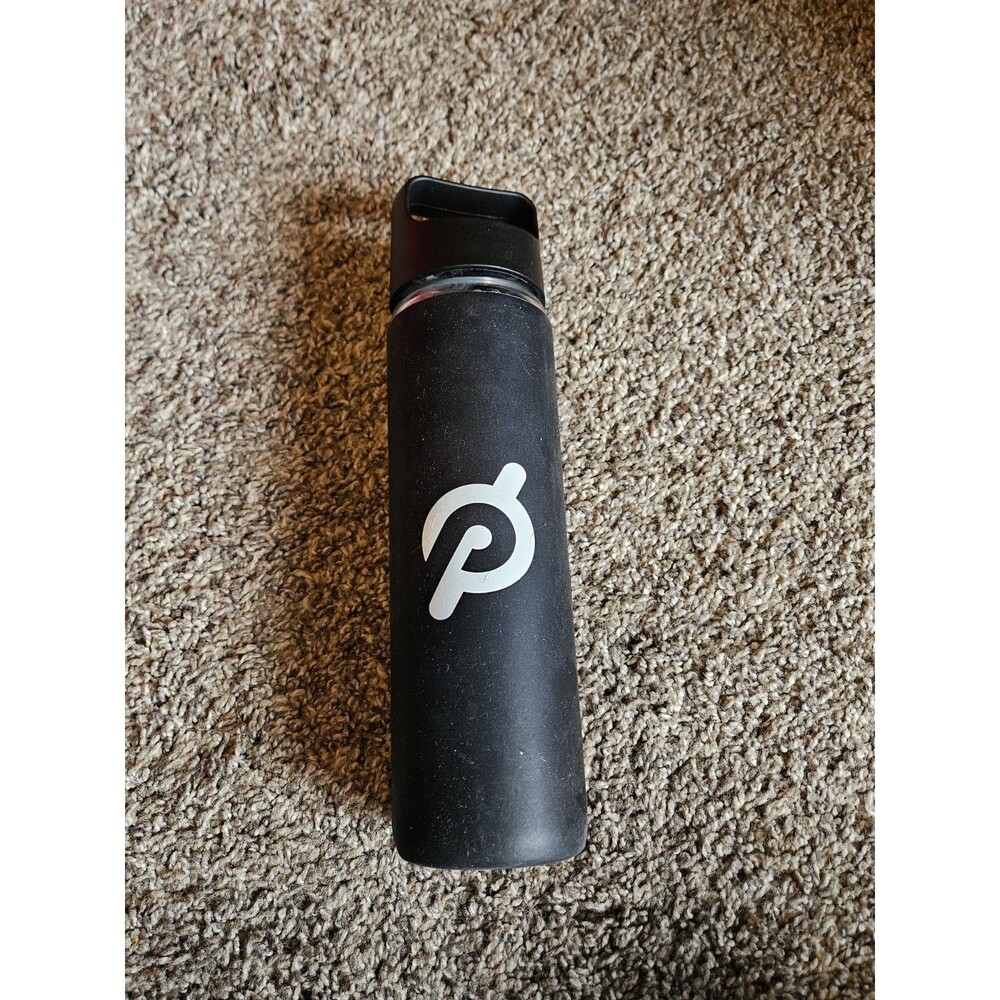Peloton Glass Water Bottle - Wrapped Non Slip Silicone Sleeve with‎ Logo